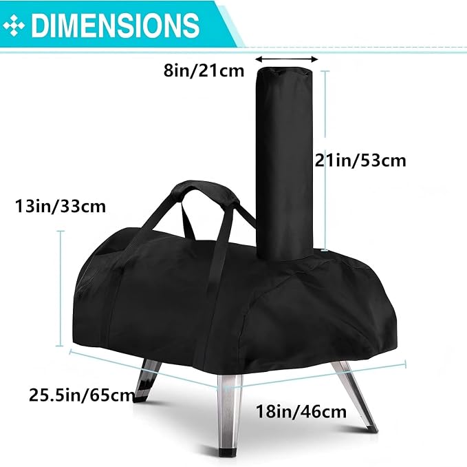 Pizza Oven Cover for Pellethead, TwoPone Waterproof Pizza Oven Accessories - Image 3