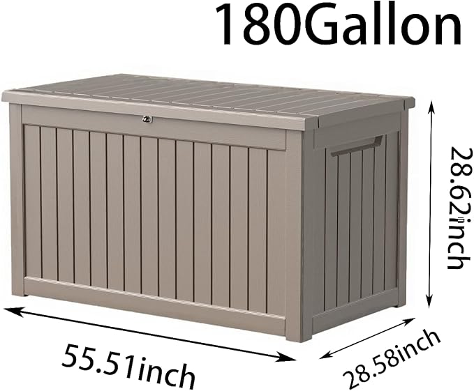 Waterproof Outdoor Resin Deck Box - Image 2