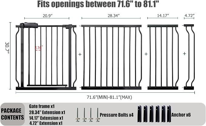 Heavy Duty Baby & Pet Safety Gate - Image 2