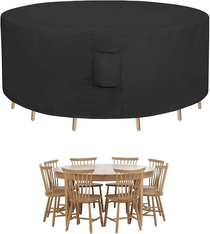 Easy-Going Round Patio Furniture Cover Waterproof Outdoor Dining Table and by Easy-Going