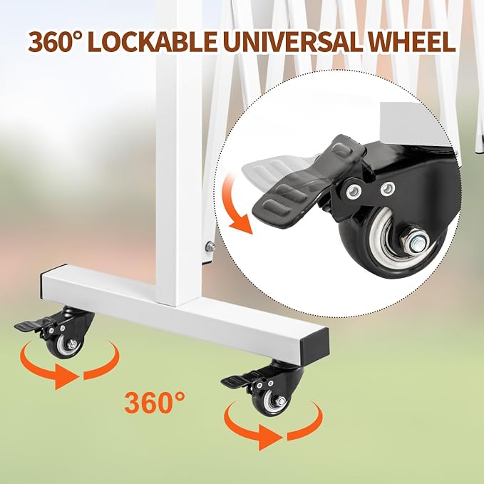 Aluminum Expandable Garden Fence, Portable Barricade Gate - Image 5