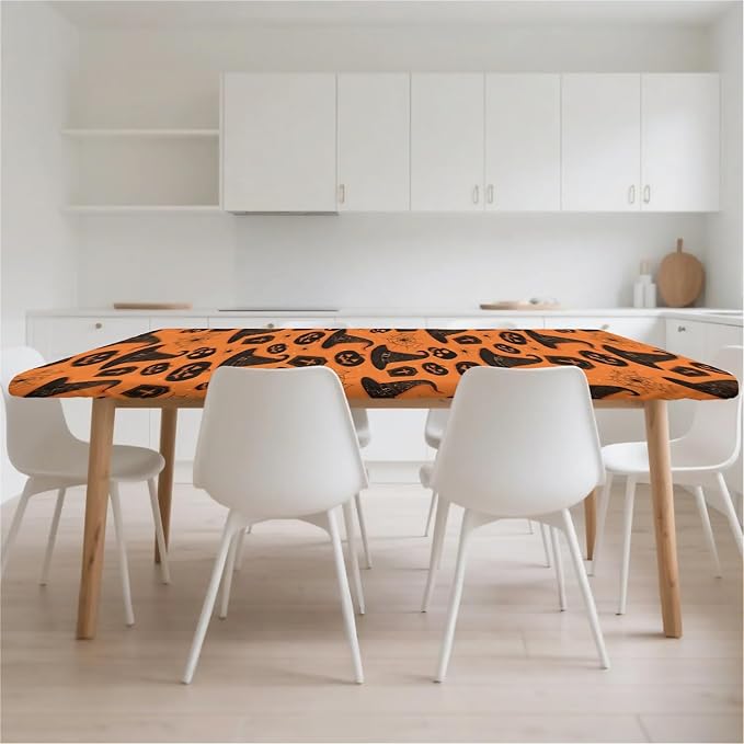 Rectangle Table Cloth Cover Waterproof Elastic Fitted Polyester Fitted - Image 9