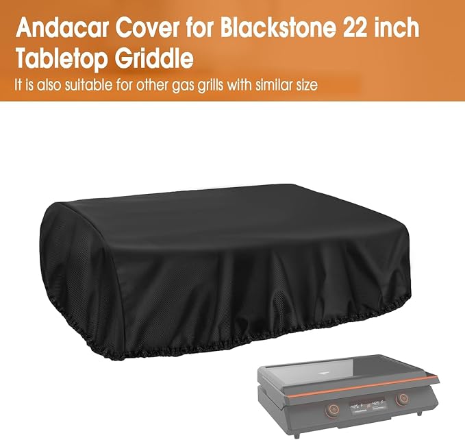 Grill Cover for Blackstone E-Series 22 Inch Electric Griddle 8001, Waterproof - Image 2
