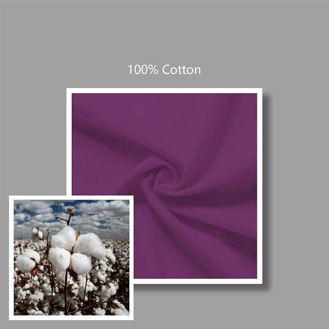 TOPDesign 24-Pack Economical 16"x15" Purple Cotton Tote Bag, Lightweight Medium - Image 7