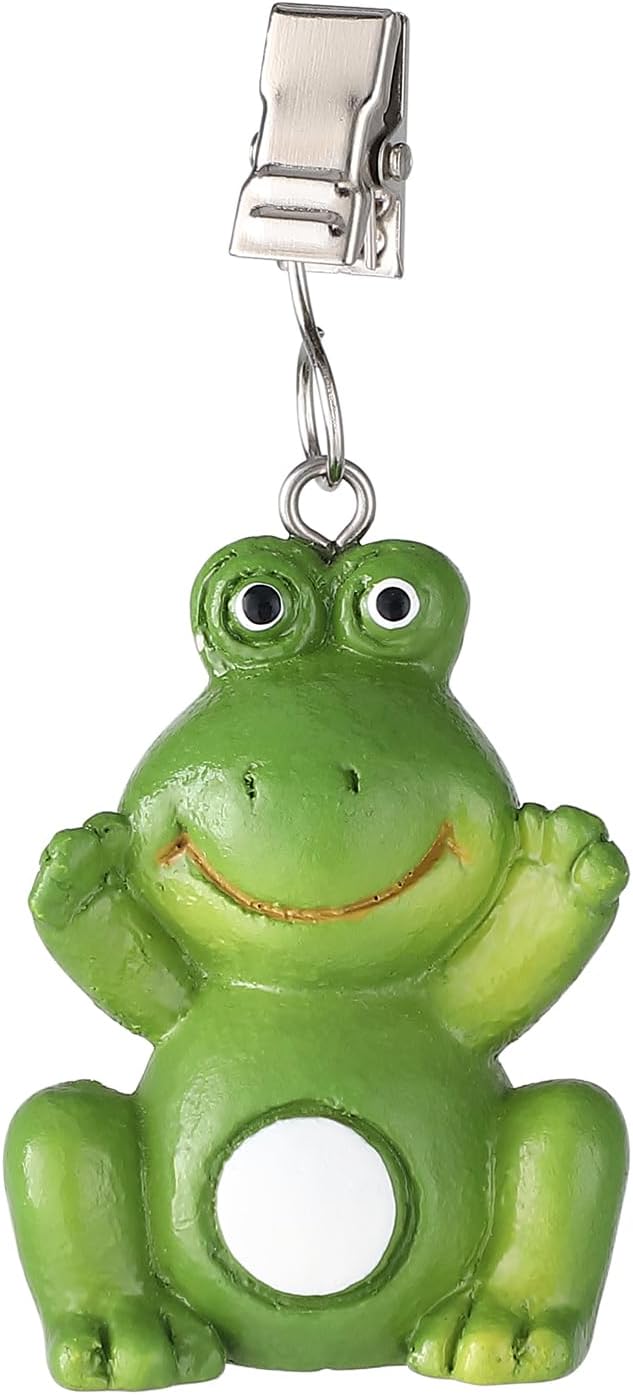 TwoFish Home Set of 4 Frog Resin Tablecloth Weights Clips Handicraft Frog - Image 6