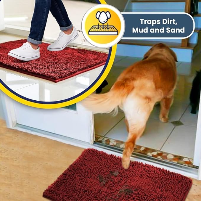 Muddy Mat® Shown on TV – Super Absorbent Microfiber Dog Door Mat - Image 4