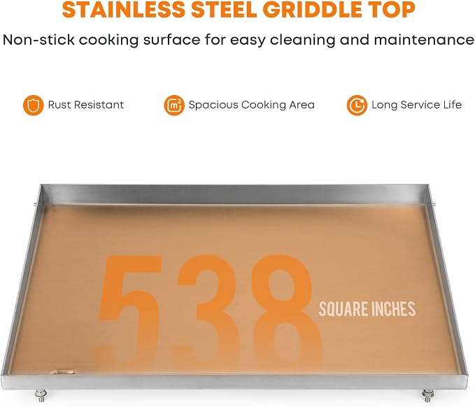 Stanbroil Stainless Steel Griddle Replacement Top - Image 4
