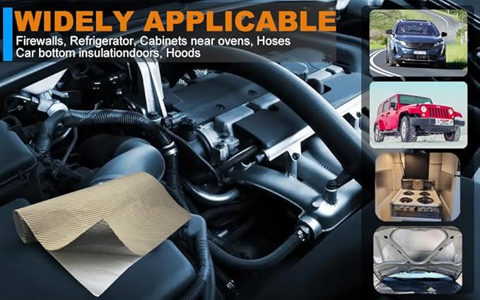 Titanium Thermal Barrier Adhesive Backed Heat Blanket Heat Shield Mat 12'' X - Image 8