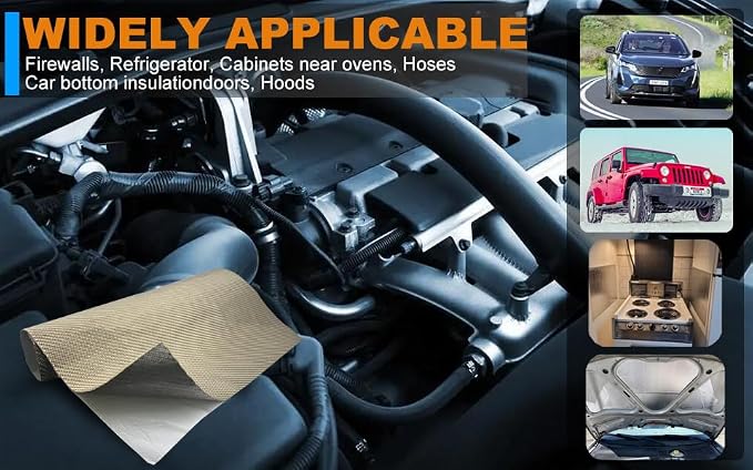 Titanium Thermal Barrier Adhesive Backed Heat Blanket Heat Shield Mat 12'' X - Image 8