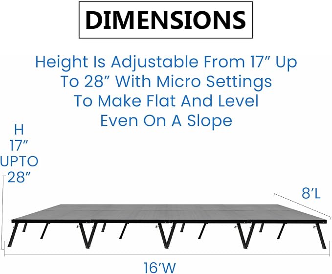 8'x16' MYSTAGE 8 Stage Platform - Image 2