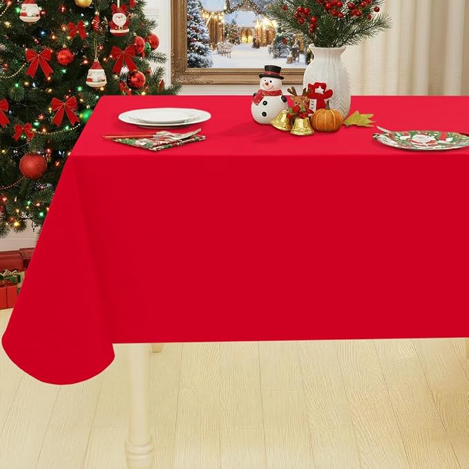 Smiry Rectangle Table Cloth 60x120 Inch, Waterproof Wipeable Vinyl Tablecloths by Smiry