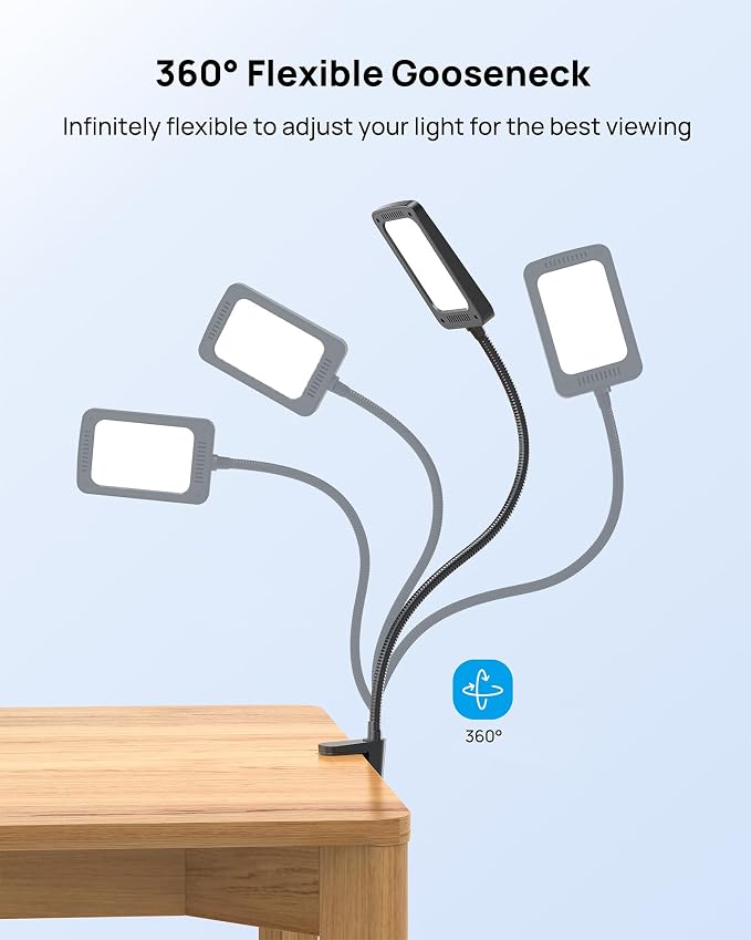 TROND LED Desk Lamp with Clamp, 1000LM Super Bright 3-Level Dimmable Desk Light - Image 6