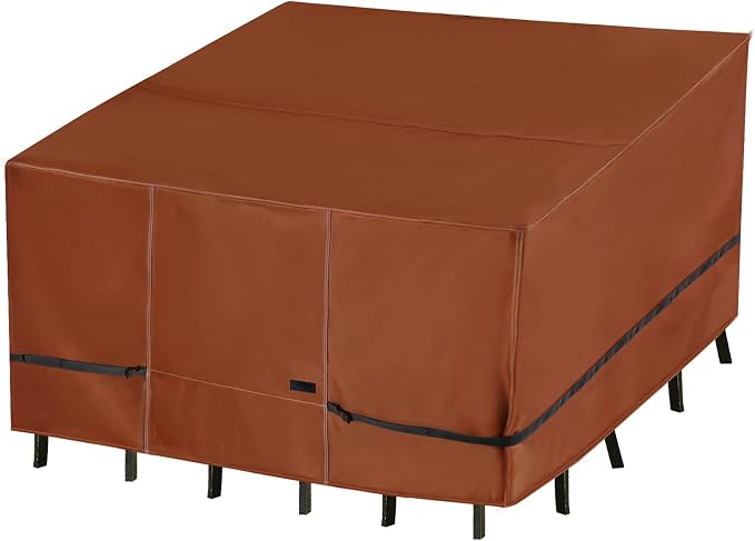 NettyPro Square Patio Table Cover 80 x 80 Inch, Waterproof 600D Heavy Duty by NettyPro
