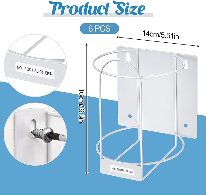 Tandefio 6 Pcs Wipes Holders Wall Brackets, Cleaning Wipes and Diapers - Image 2