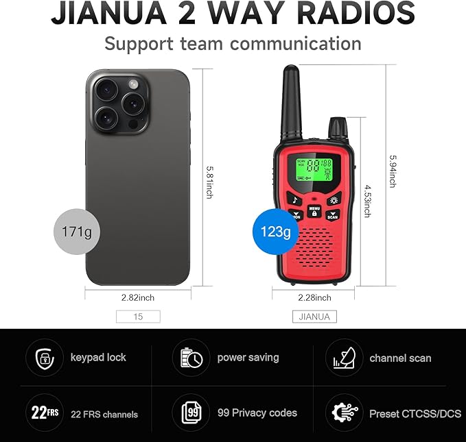 Rechargeable Walkie Talkies Long Range - Image 2