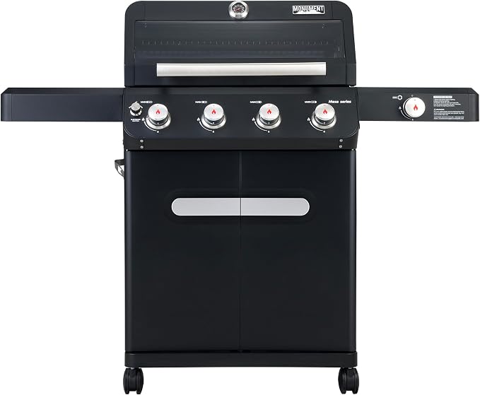 Monument Grills 4+1 Outdoor Barbecue Stainless Steel 4 Burners & 1 Side Burner by MonumentGrills