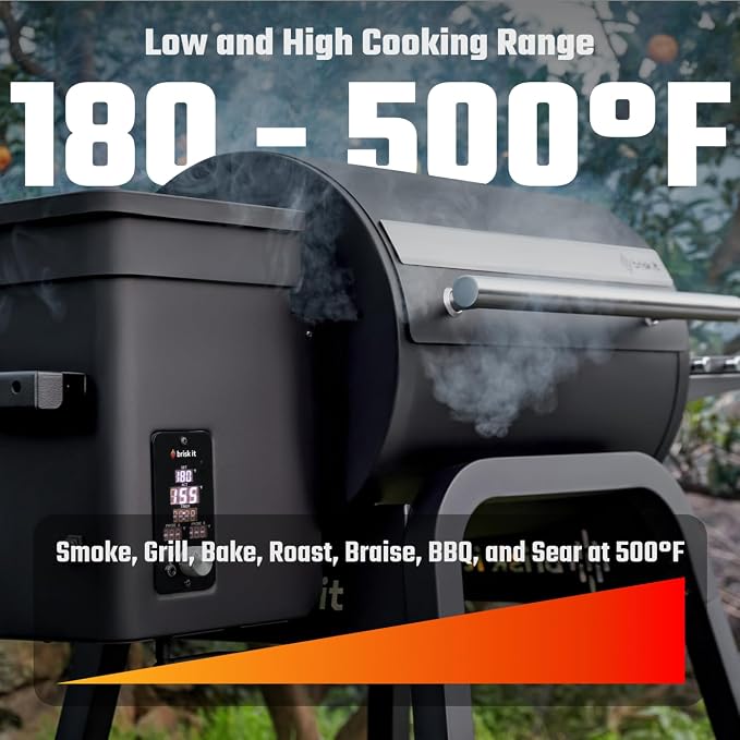 Brisk It Zelos-450 Electric Wood Pellet Smoker Grill – A.I. Smart BBQ Grill - Image 4