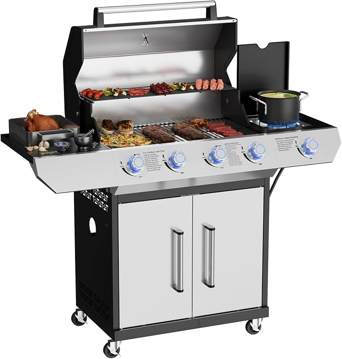 4-Burner Propane Gas Grill by ADREAK