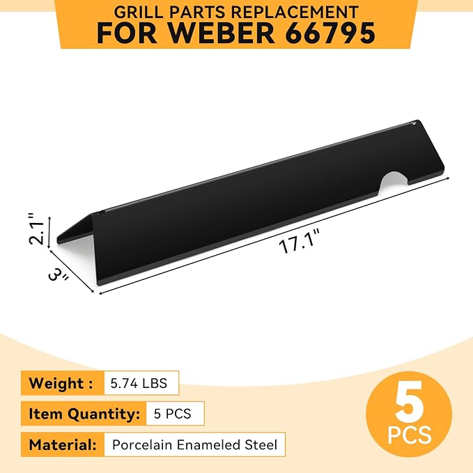 17.1 Inch Porcelain-enameled Flavorizer Bars - Image 4