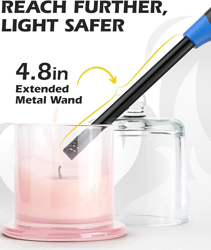 NEON Lighter, Refillable Butane Candle Lighter, 12 Pack Multi-Purpose Reusable - Image 2