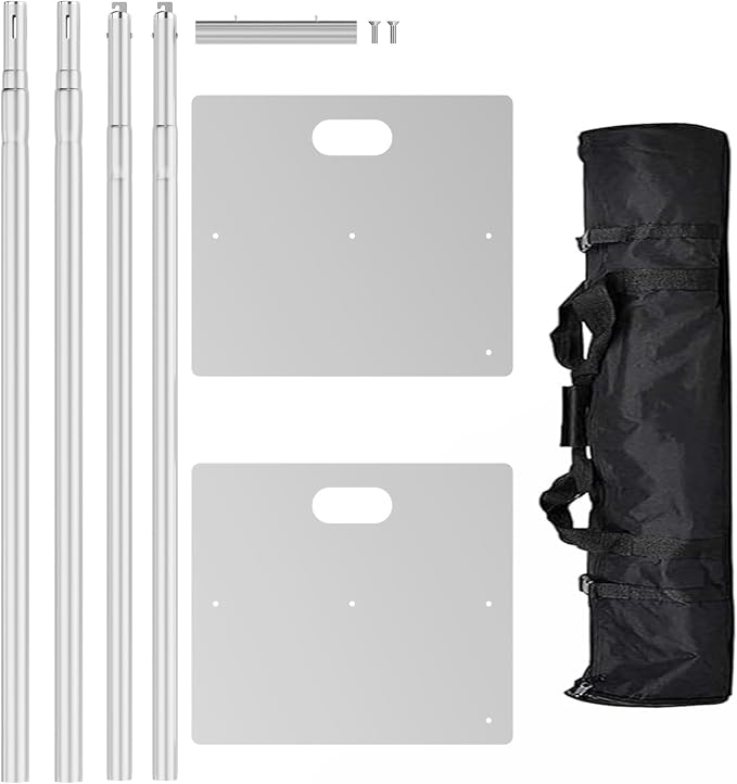 Pipe and Drape Backdrop Stand 10ftx10ft Adjustable Background Support System - Image 8