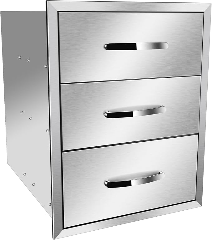 Pull Out Trash Drawer, Lower Sliding Rails Stainless Steel Roll Out Trash Bin - Image 7