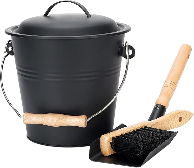 1.5-Gallon Metal Ash Bucket by MyFirePlaceDirect