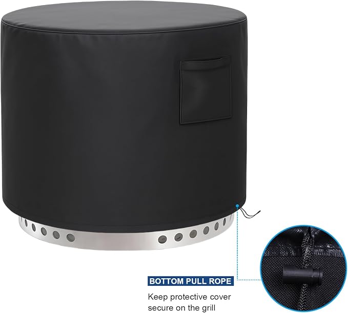 Fire Pit Cover, Upgraded Cover for Smokeless Fire Pit, Waterproof & UV Resistant - Image 3