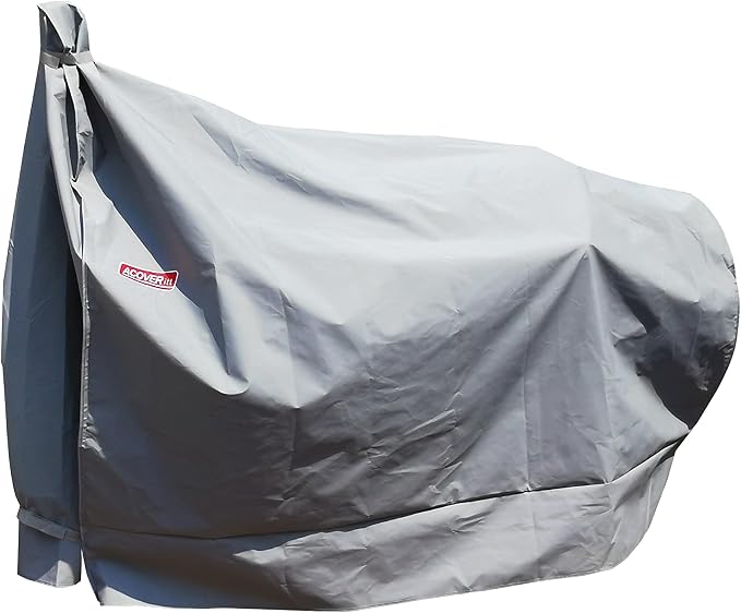 Heavy Duty Grill Cover for Charcoal Offset Smoker Cover, Fade and UV Resistant by acoveritt