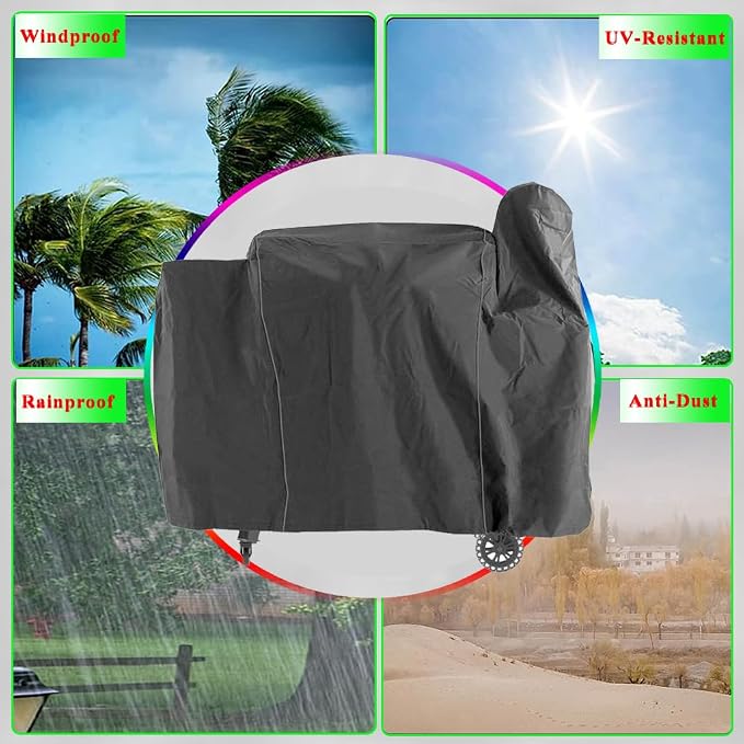 Grill Cover for Pit Boss 820 Deluxe 850 Pro Series Wood Pellet Grill, Smoker - Image 6