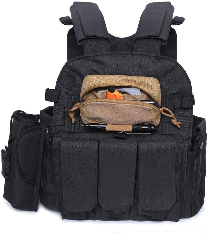 Tactical Modular Pocket Pouch Molle Small Tool Belt Hook Elastic Loops Plate - Image 7
