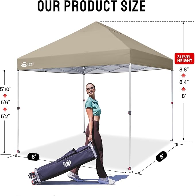 CROWN SHADES 8x8 Pop Up Canopy - Image 6