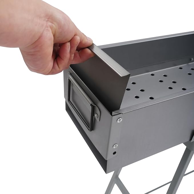 DYRABREST Portable Charcoal BBQ Grill, 39.3 Inch Large Folding Camping Grill - Image 5