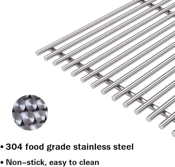 S6019C 18 3/4" x 9 13/16" Each SUS304 Cooking Grid Grates - Image 4