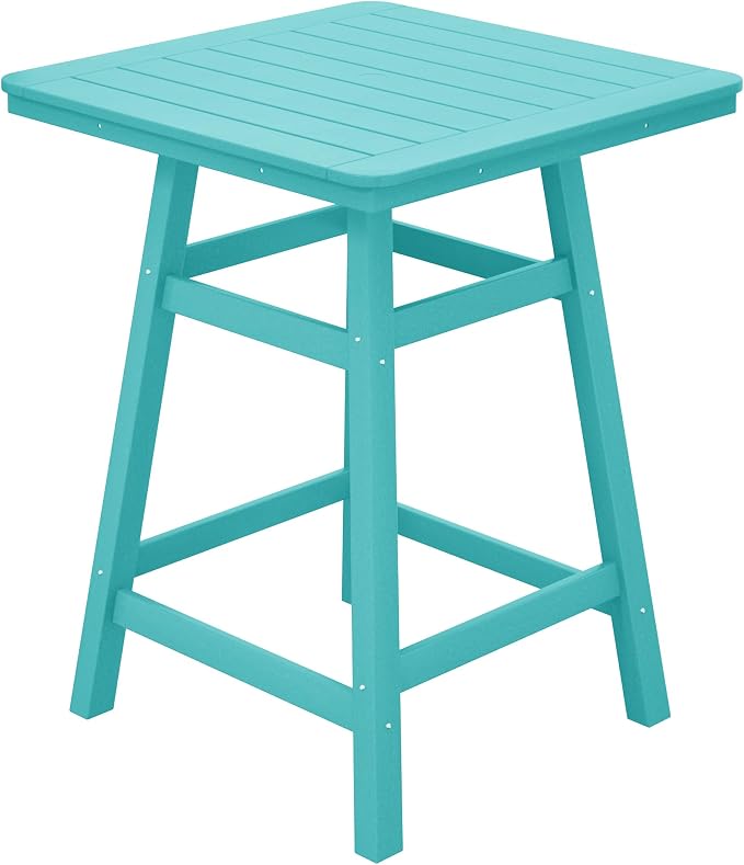 Costaelm Outdoor Bar Table, Patio Bistro Dining Pub Table by Costaelm