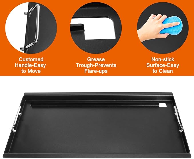 Full-Size Griddle Inserts for Charbroil Performance 6 Burner Grill, Flat Top - Image 3