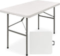 Best Choice Products 4ft Plastic Folding Table, Indoor Outdoor Heavy Duty by BestChoiceProducts
