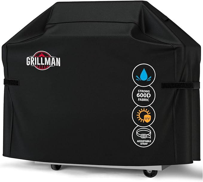 Grillman Grill Cover, BBQ Outdoor Grill Covers, Gas Grills, Waterproof by Grillman