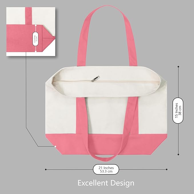 TOPDesign 6-Pack Canvas Tote Bags - Image 5