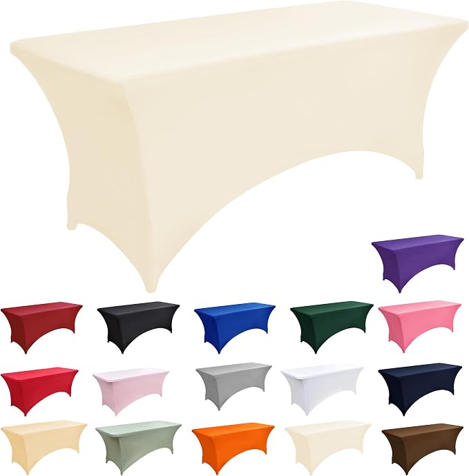 2-Pack 4ft Spandex Table Covers - Image 3