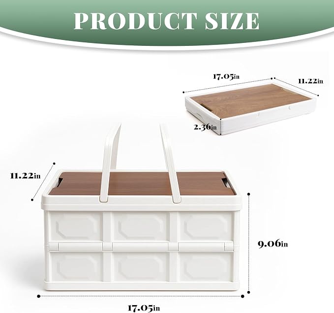 Collapsible Picnic Basket Set for 2 – Insulated Plastic Picnic Basket - Image 2