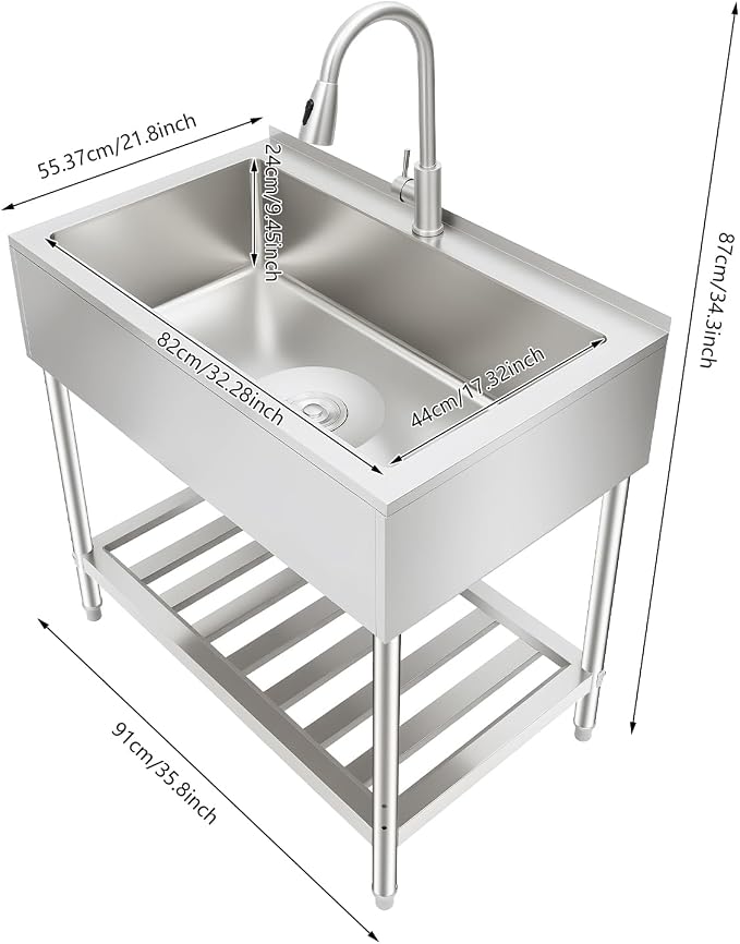Stainless Steel Laundry Sink - Image 2