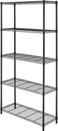 Whitmor 5-Wire Shelving Unit, Metal Storage Shelves, Durable Heavy Duty Shelf by Whitmor