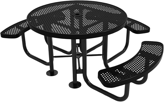 COATEDOUTDOORFURNITURE Heavy-Duty Portable Outdoor Picnic Table by CoatedOutdoorFurniture