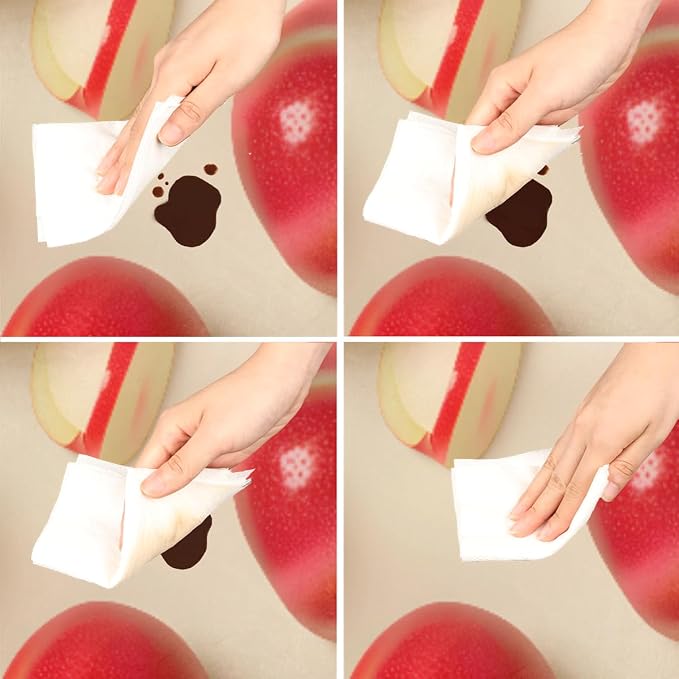 Apples Red Fruit Bright Round Table Cloth Cover, Elastic Edge Waterproof - Image 4