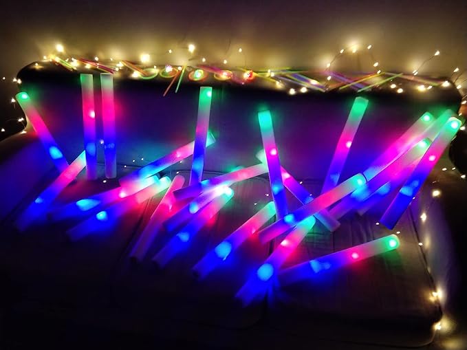Foam Glow Sticks-192 PCS Light up Sticks Party Favor Glow in The Dark Party - Image 4