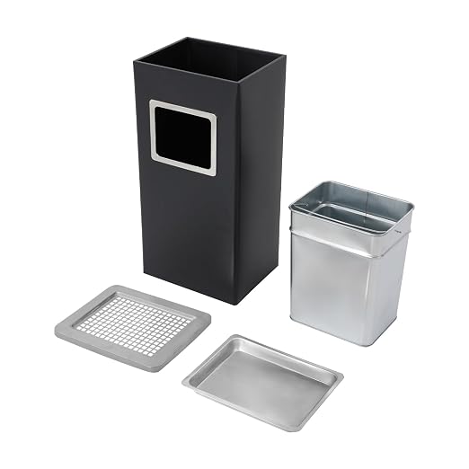 Trash Can with Lid Outdoor Indoor Stainless Steel Commercial Garbage Bin Waste - Image 6