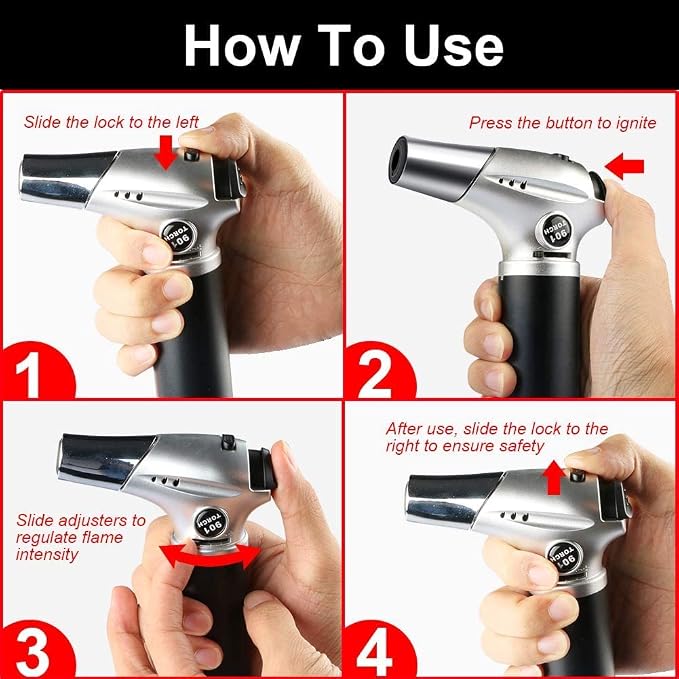 Blow Torch, Home-Grade Kitchen Cooking Torch - Image 4