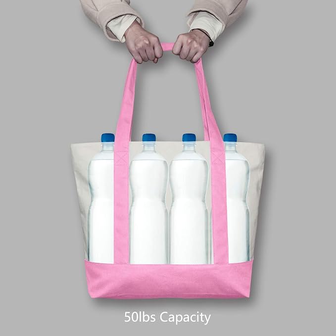 TOPDesign 3-Pack Canvas Tote Bags - Image 6