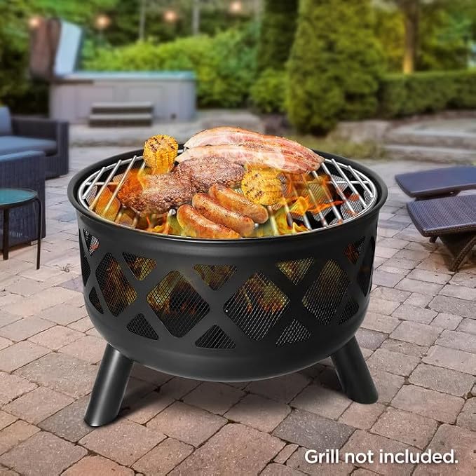 Red Mountain Valley 24'' Outdoor Wood Burning Fire Pit - Image 6